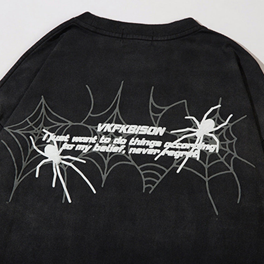 Spider Pattern Men's Casual T-shirt