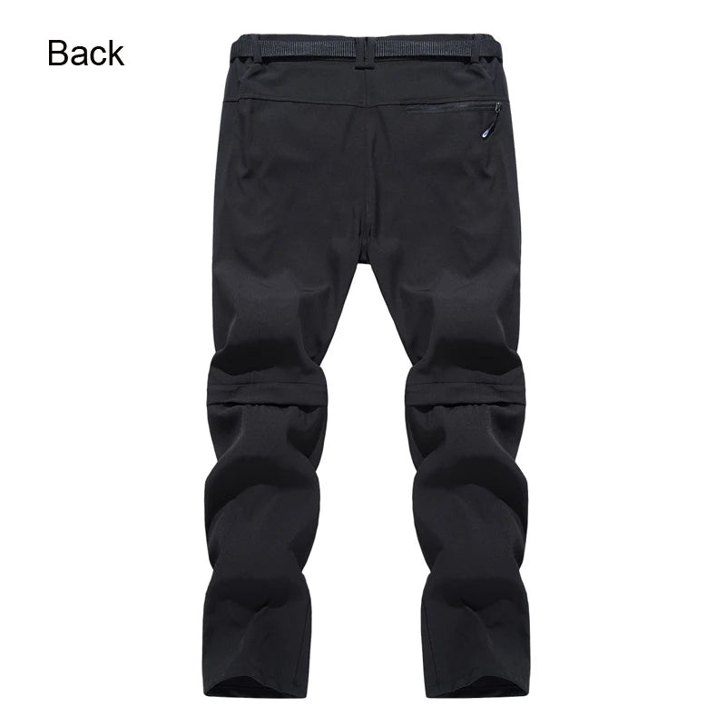 TRVLWEGO Men Hiking Stretch Pants Detachable Quick Dry Lightweight Zip Off Outdoor Hiking Camping Safari Work Cargo Pants