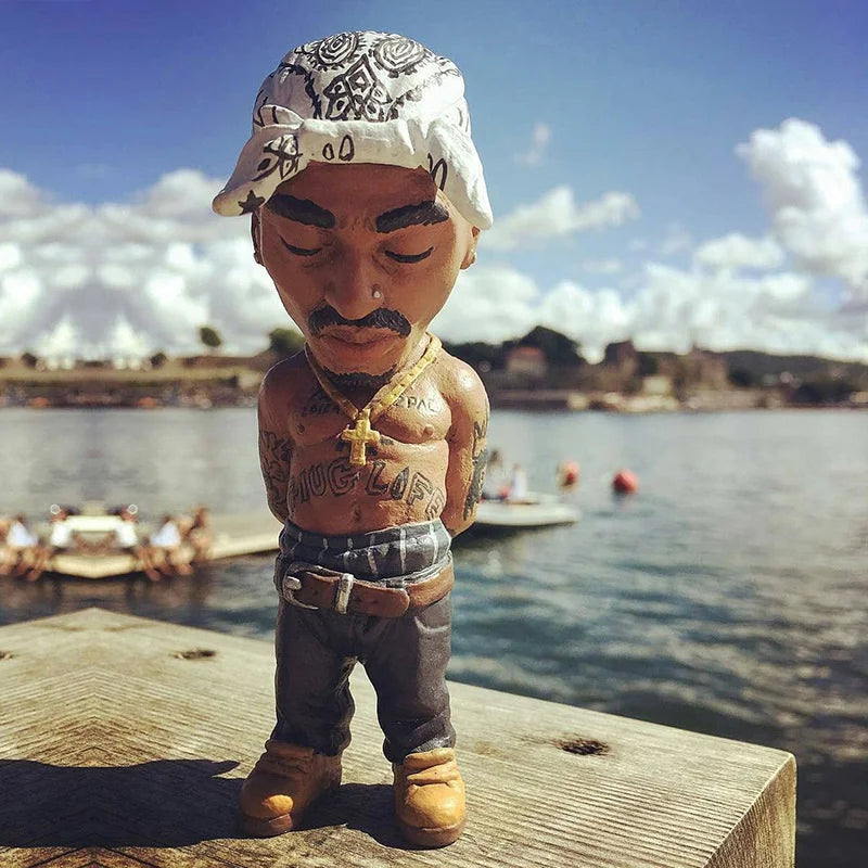 West Coast Rap Stars Tupac Snoop Dogg Rapper Figure OG Hip Hop Star 2Pac Toy Cool Ornament Figures Collection Model Doll Gift