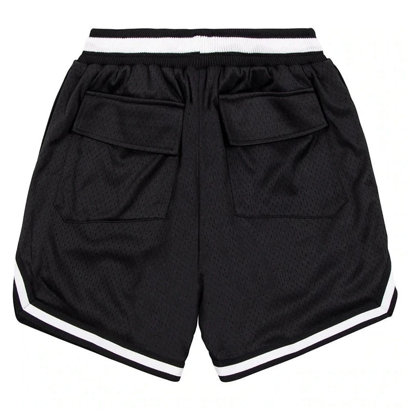 Men Women Casual Mesh Track Breathable 2022ss RHUDE Elastic Waist Drawstring Shorts