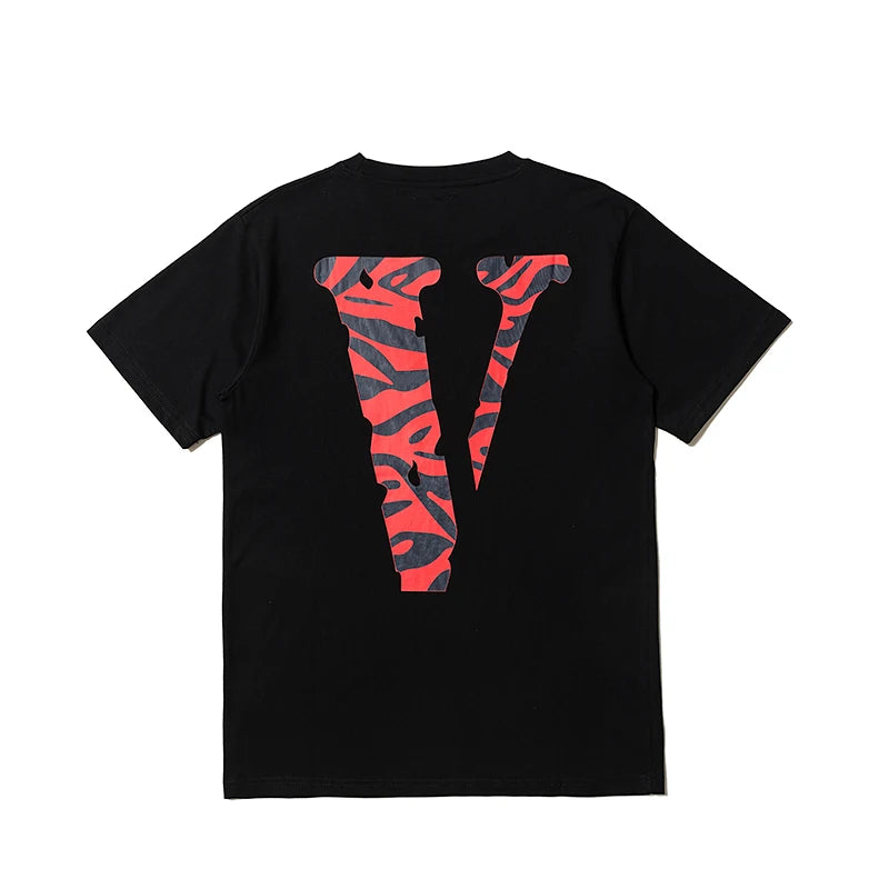 VLONE Men T Shirt 100% Cotton Original Brand Streetwear Women's T-shirt USA Summer Short Sleeve Harajuku Hip Hop Tshirt Butterfl