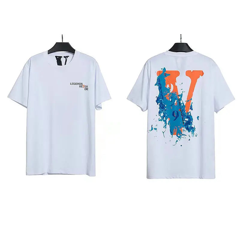 VLONE Men T Shirt 100% Cotton Original Brand Streetwear Women's T-shirt USA Summer Short Sleeve Harajuku Hip Hop Tshirt Vlone