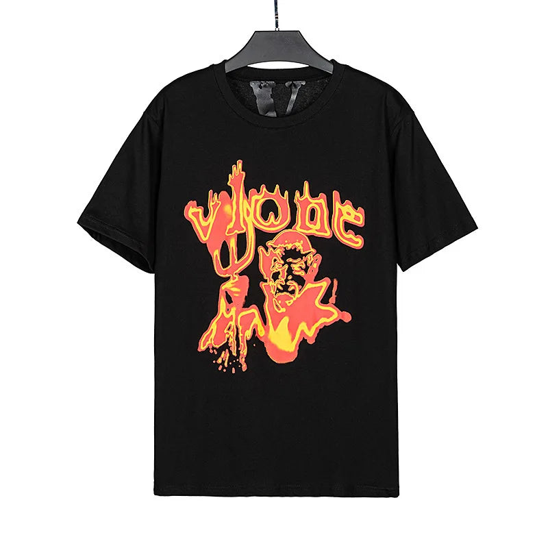 Men T Shirt 100% Cotton Original Brand Streetwear Women's T-shirt USA Summer Short Sleeve Harajuku Hip Hop Tshirt Vlone