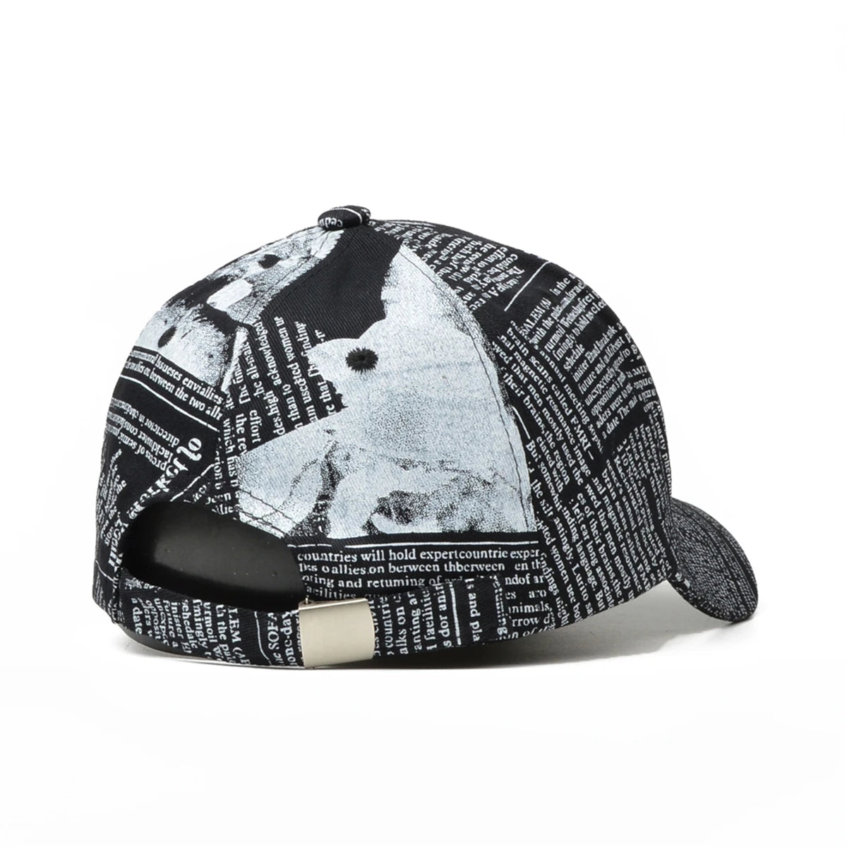 NORTHWOOD Men's Hip Hop Hat Newspapers Pattern Women's Baseball Cap Fashion Novelty Snapback Adjustable Casquette Homme