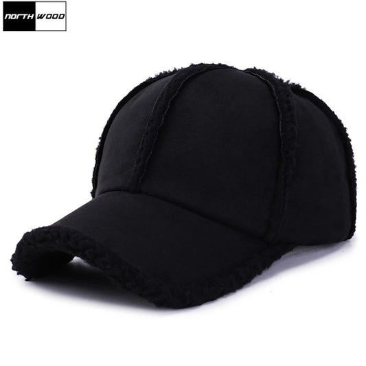 [NORTHWOOD] New Fashion Women Baseball Cap Men Winter Snapback Casquette Femme Dad Hat Adjustable Solid Hip Hop Bone Cap