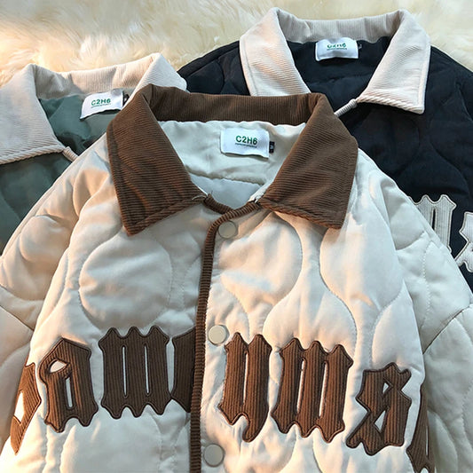 2022 Women White Varsity Bomber Parka Y2k Winter Korean Jacket Female Baseball Basic Jakets Cardigan For Women Coat Wholesale