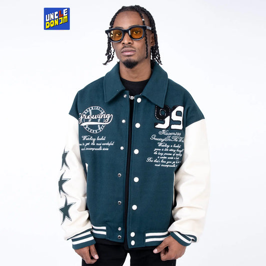 Embroidered Letter Jacket for men Vintage 2022 Autumn Winter streetwear motorcycle jacket y2k varsity jacket dropshipping